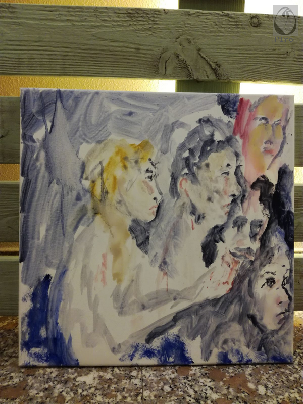 oil on canvas - olio su tela di Piro